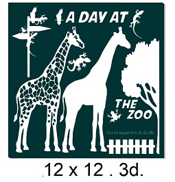 A Day at the Zoo.3d.12 x 12  Min buy 2